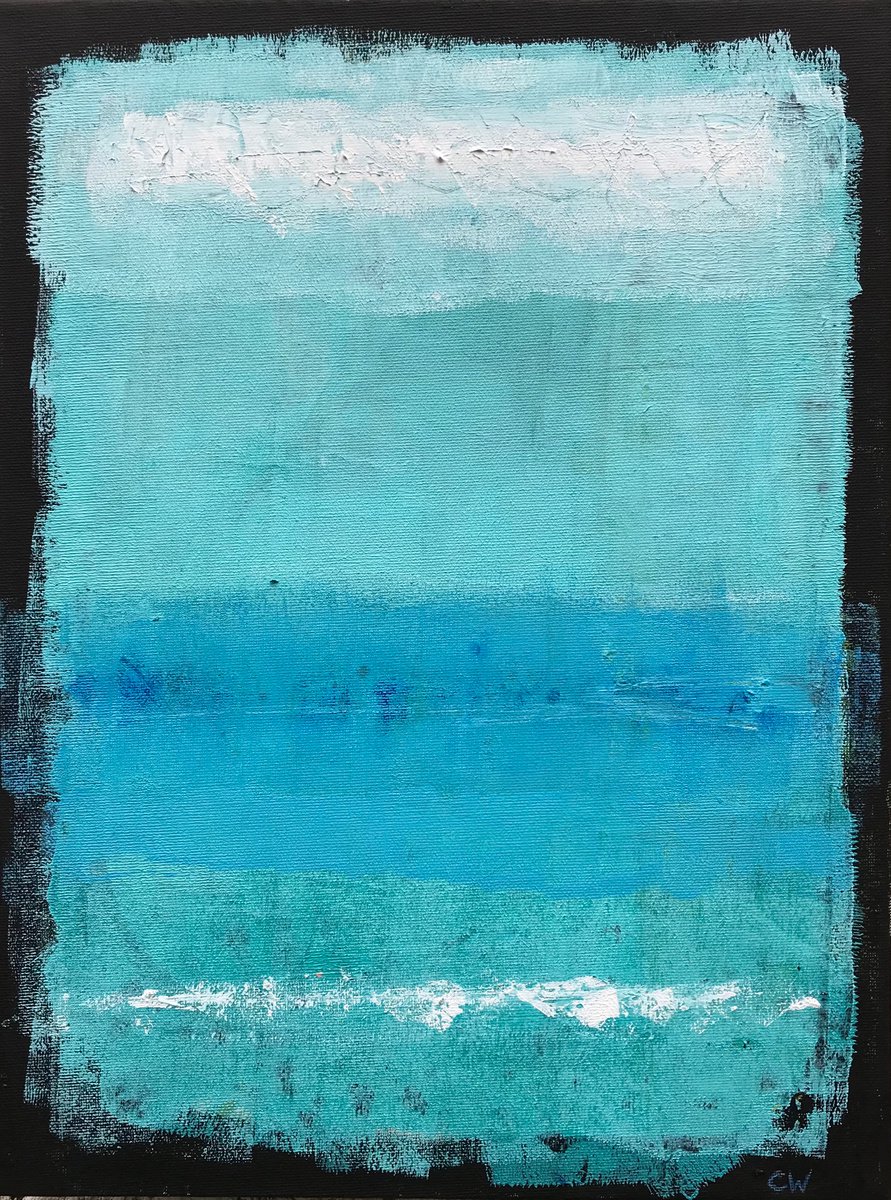 Into the Blue - Abstract Blues 1 by Catherine Winget