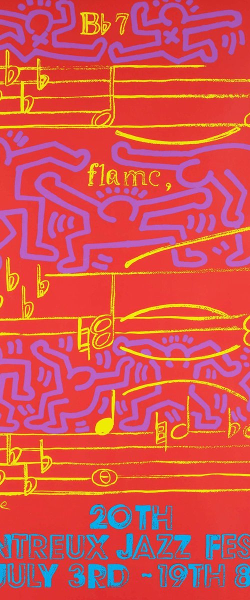 20th Montreux Jazz Festival (Marechal 47) by Keith Haring