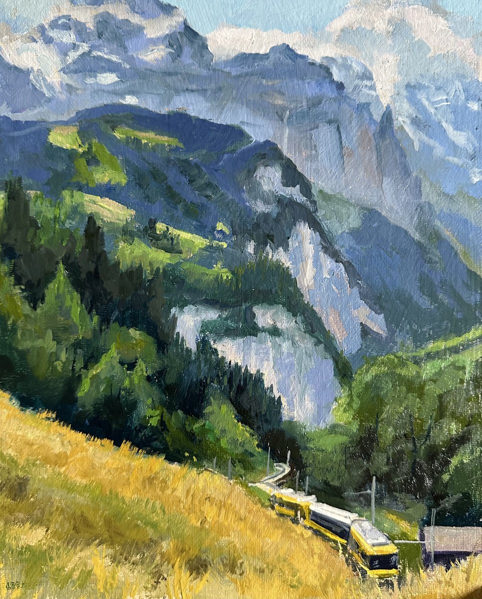 View towards the Eiger by Toni Swiffen