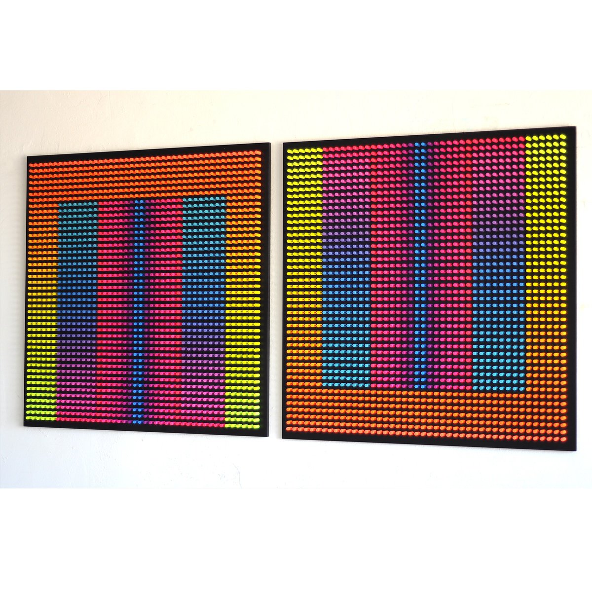 Geometric Abstract Wood Sculpture By Nazar Symotiuk, 79 X 39", Filling, Original Artwork