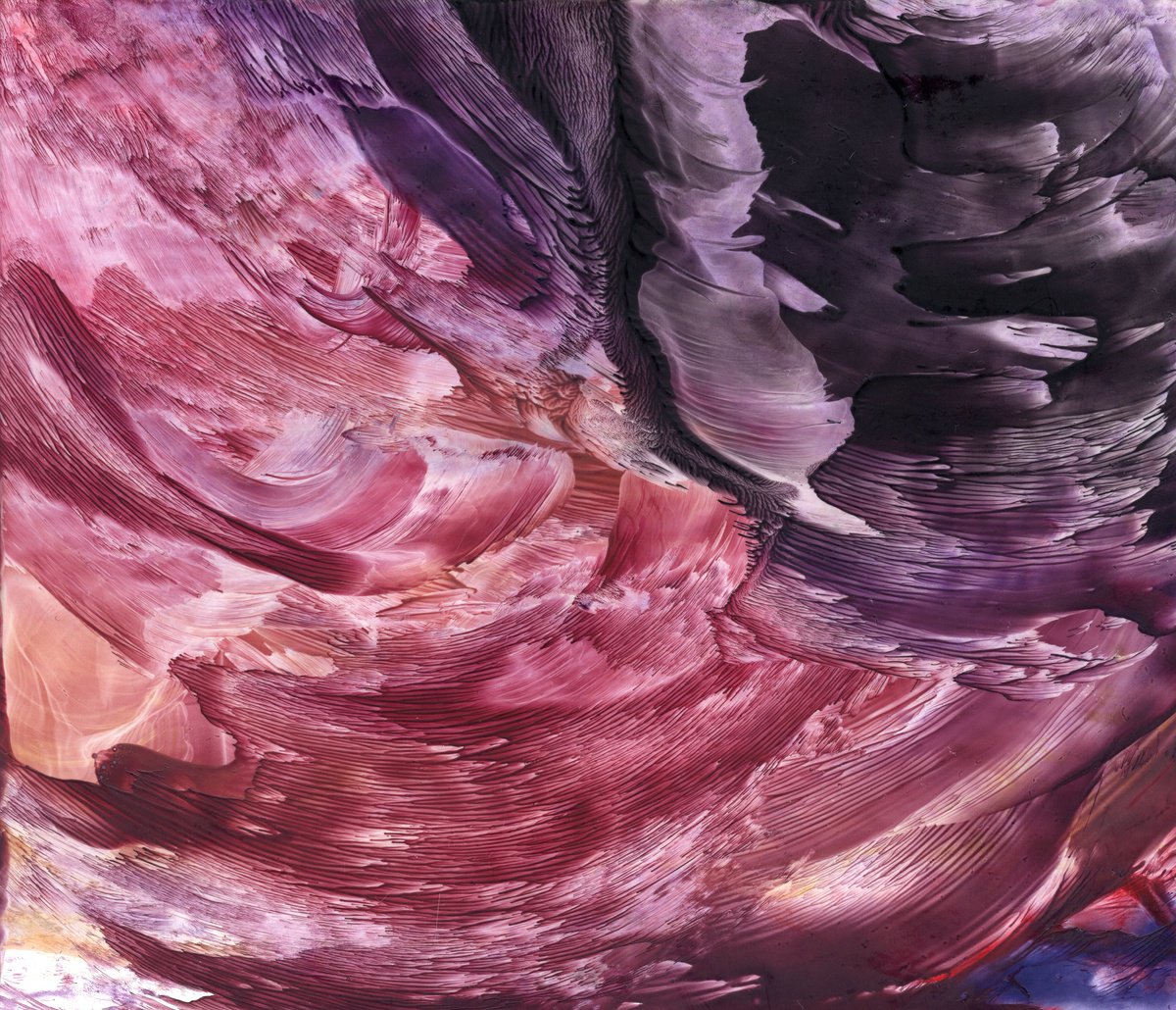 Abstract Painting By Alona Hryn, 8 X 7, Encaustic Abstract 7, Original Artwork