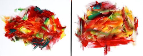 Like-Minded Diptych by Newel Hunter