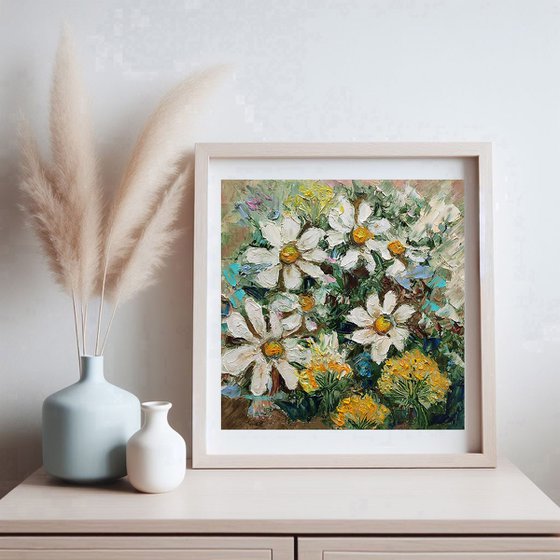 Field Daisies Painting