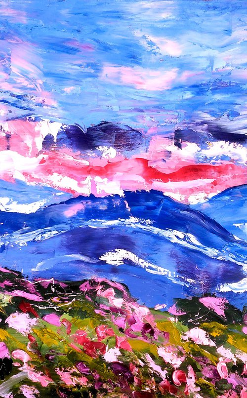 Appalachian Mountains Original Painting by Halyna Kirichenko
