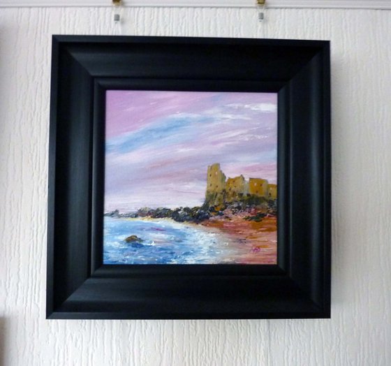 Dunure Castle Ruins - Scottish landscape - FREE FRAME