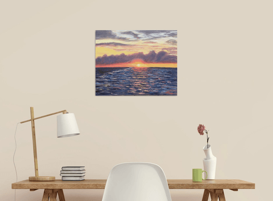 Sailing out of sunset