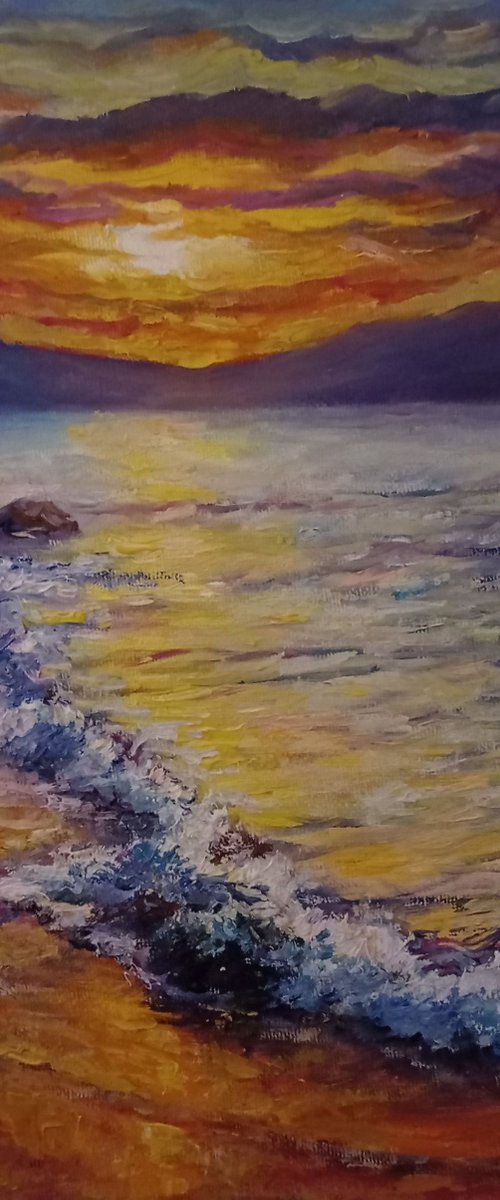 calm sunset by Irina Tolstikova
