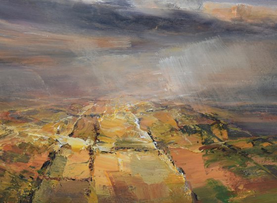 Under the rain clouds