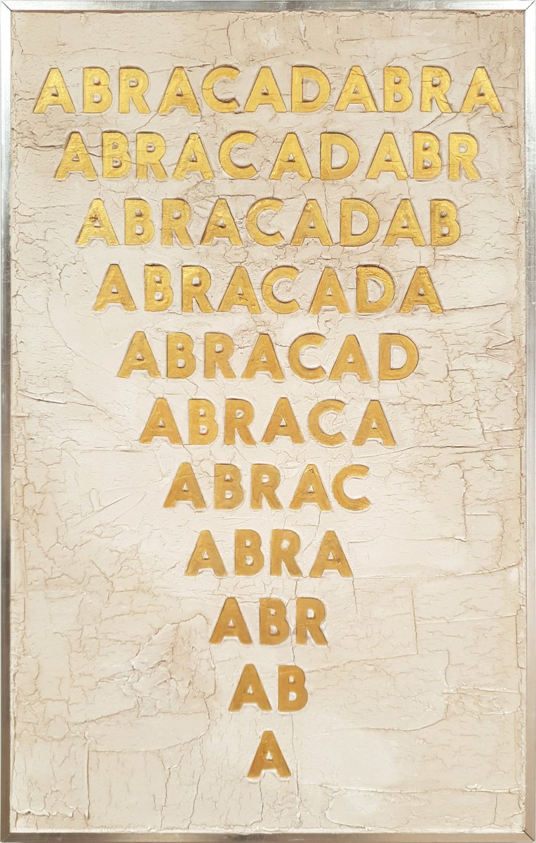 Urban And Pop Abstract Painting By Dangerous Minds Artists, 20 X 32, Abracadabra, Original Artwork