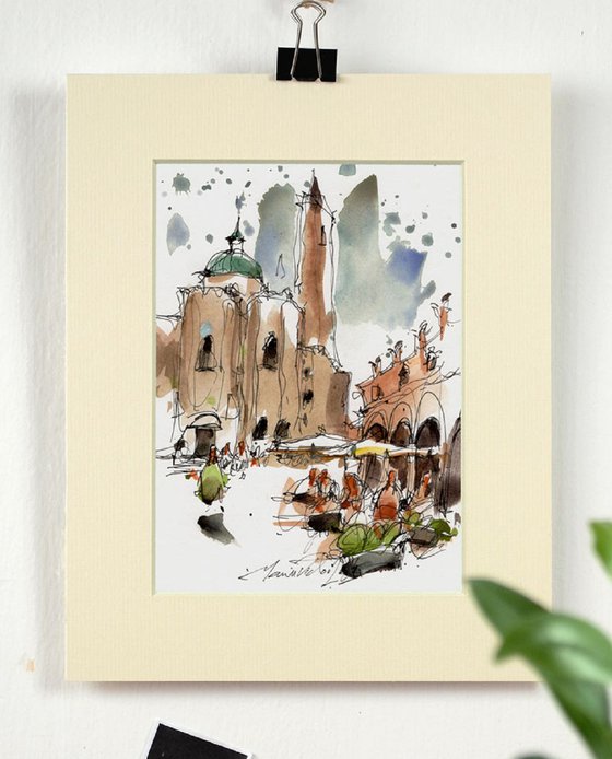 Ascoli Piceno, Watercolour.