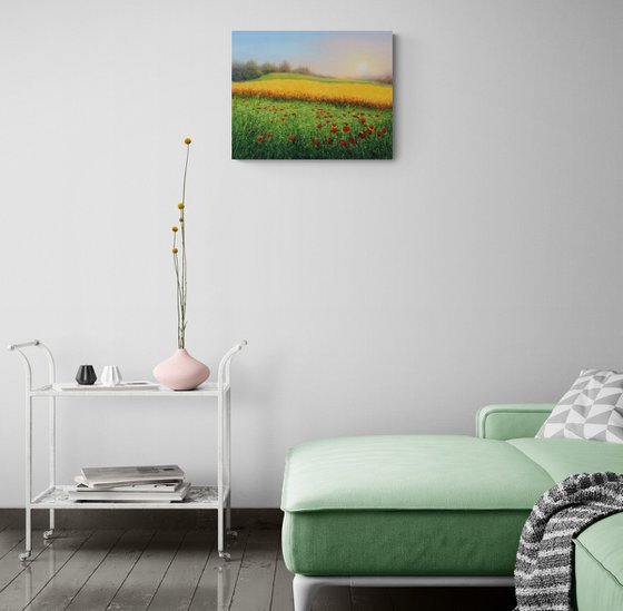 Wheat field in summer