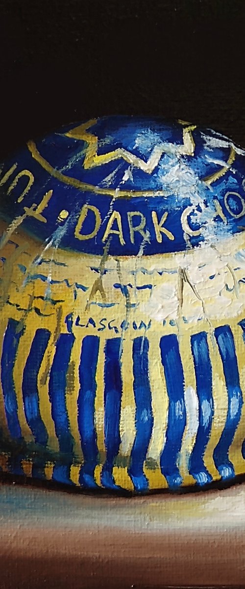 Tunnocks Dark chocolate Tea Cake  still life by Jane Palmer Art