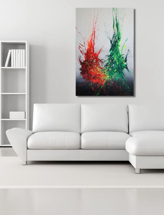 Symbiosis III (Spirits Of Skies 096113) - 80 x 120 cm - XXL (32 x 48 inches)