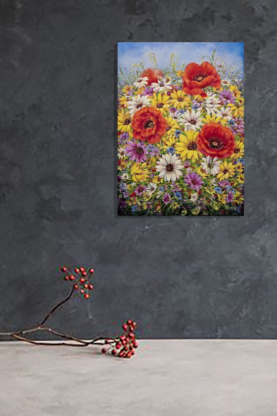 Wild Poppies & Daisies