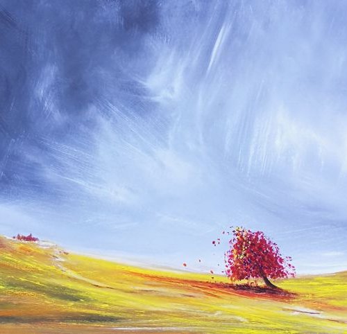 **Dance of the Autumn 1** - Art, colourful, landscape, stunning, panoramic by Mel Graham