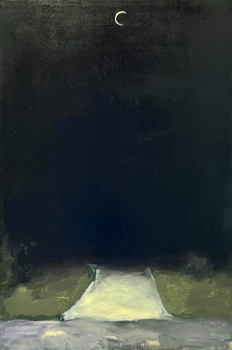 Impressionistic Landscape Oil Painting By Zakhar Shevchuk, 16 X 24", Path To The Unknown, Original Artwork