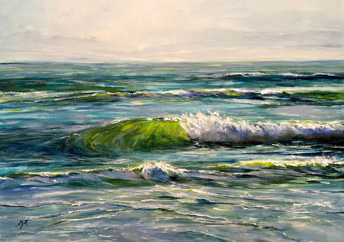 Green Wave 1 by Sandra Gebhardt-Hoepfner