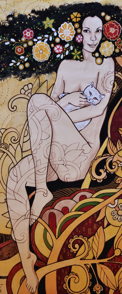 Cat charmer by Tetiana Cherevan