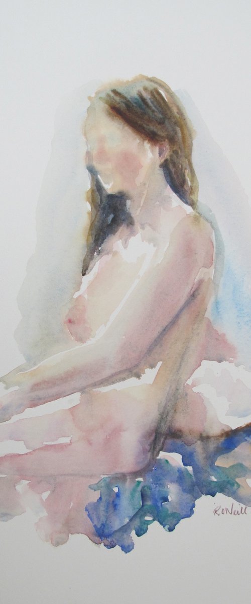 Seated female nude by Rory O’Neill