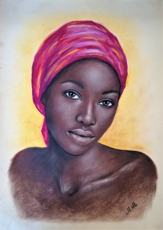 Woman with a scarf