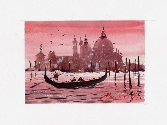 Sunset in Venice.