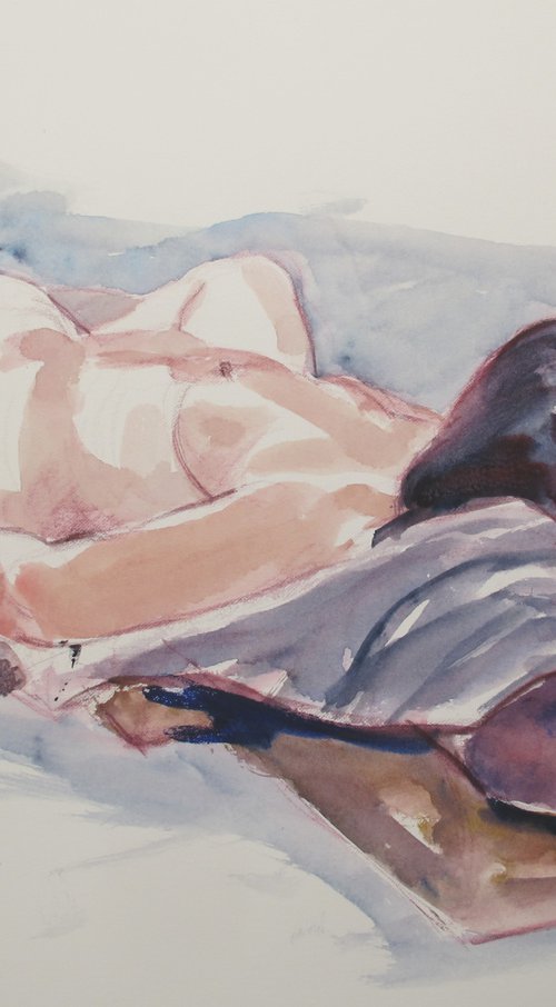 Reclining female nude by Rory O’Neill