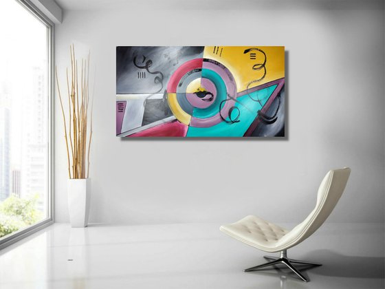 large abstract painting-xxl-200x100-large wall art canvas-cm-title-c741
