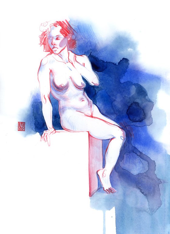 Nude life drawing 006