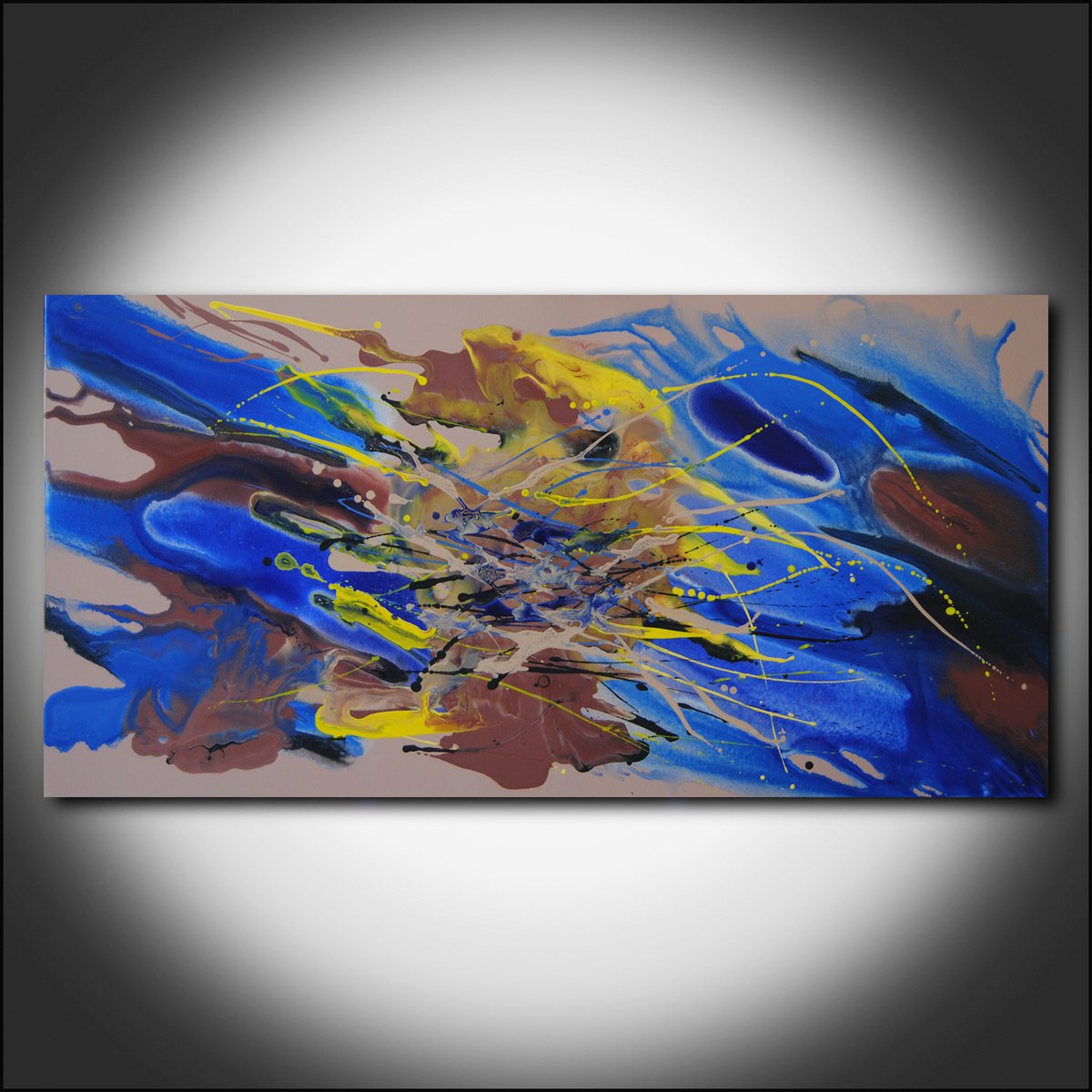  Abstract Composition 2 By Valeri Tsvetkov, 48 X 24, Artwork For Sale On Artfinder