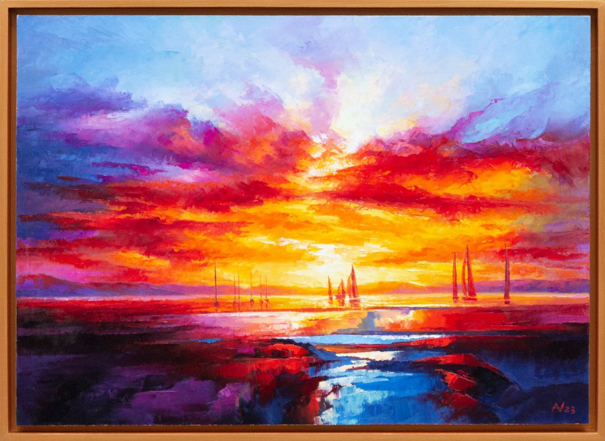 SEA SUNSET 14 by Oleksii Vylusk