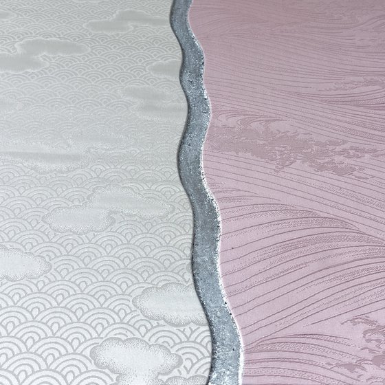 Pink waves ~Endlessness~ (Kimono Upcycled)