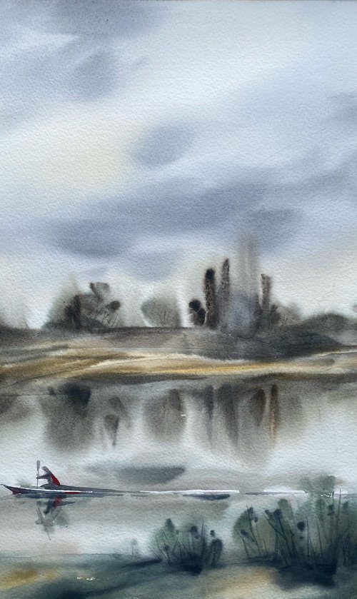 Where the river becomes sky by Galina Poloz