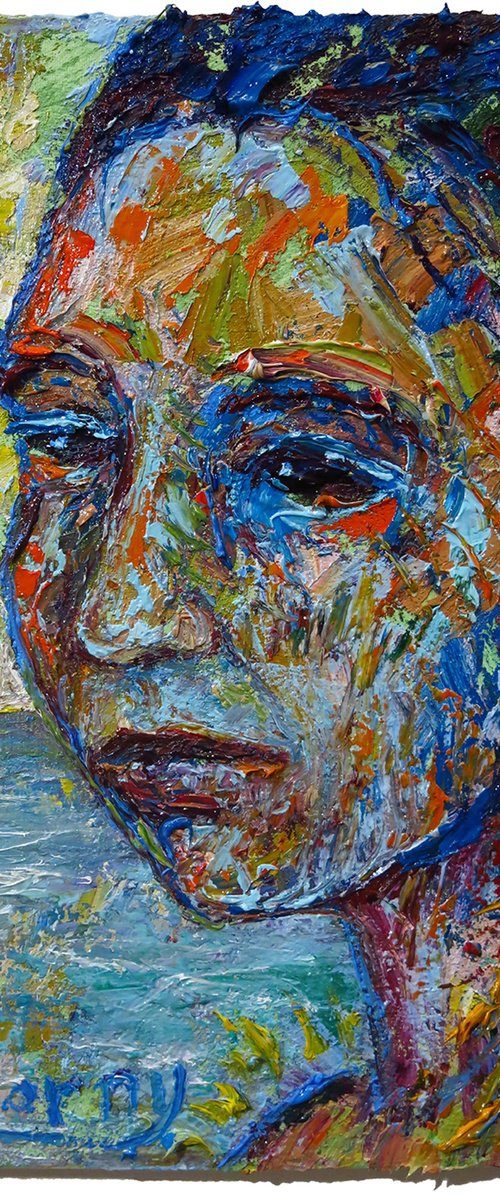 Original Oil Painting Portrait by David Padworny