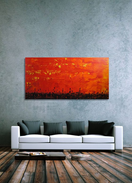 Lava Sky   (70 x 140 cm)