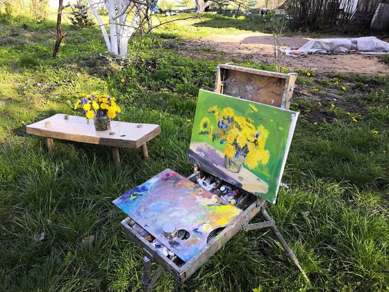 Yellow dandelions