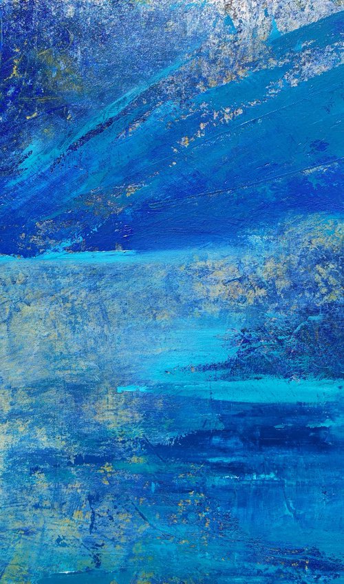 Landscape with the moon by Olga Onopko