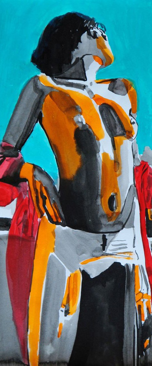Nude #324 MXM / 42 x 29.7 cm by Alexandra Djokic