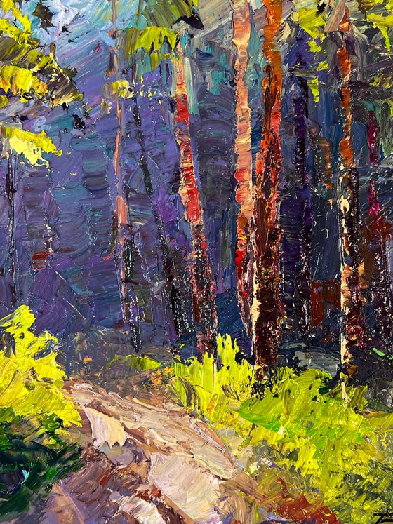 A Walk along a Forest Path