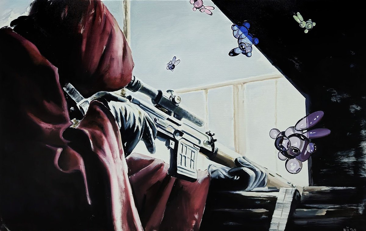 Urban And Pop Oil Painting , Approaching Danger By Igor Konovalov, 47 X 30, Artwork For Sale On Artfinder