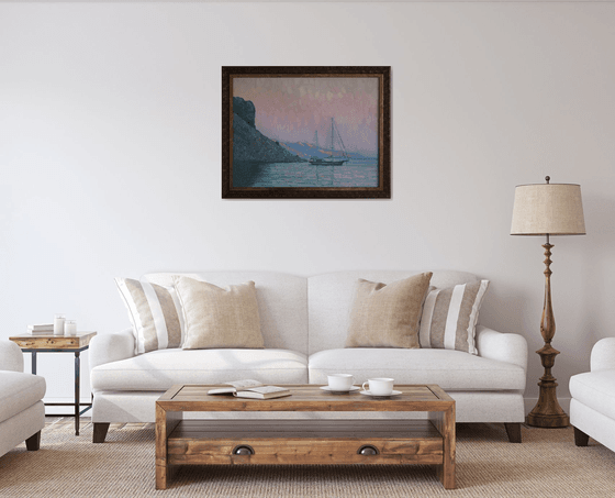 Sunset. Italian beach