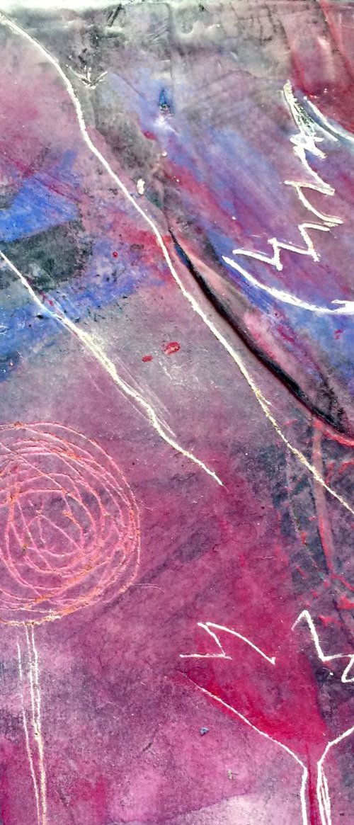 Free as a Bird III - Abstract Miniature Art by Gesa Reuter