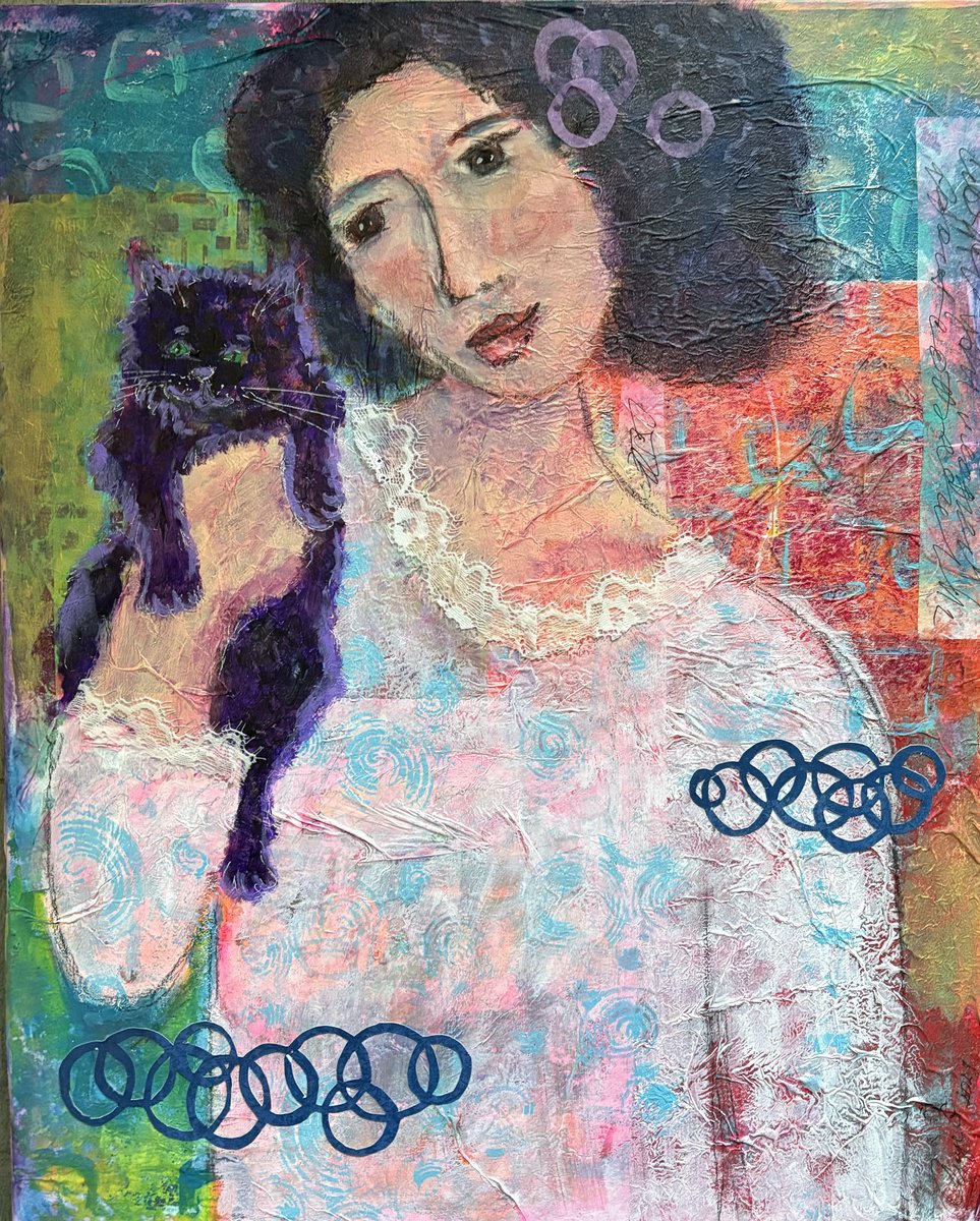Portrait Painting By Anya Getter, 16 X 20, Just Hangin