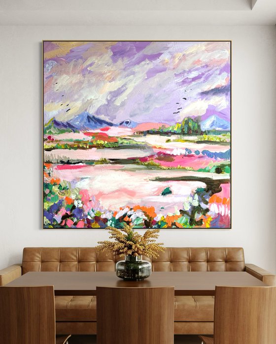 Abstract contemporary landscape