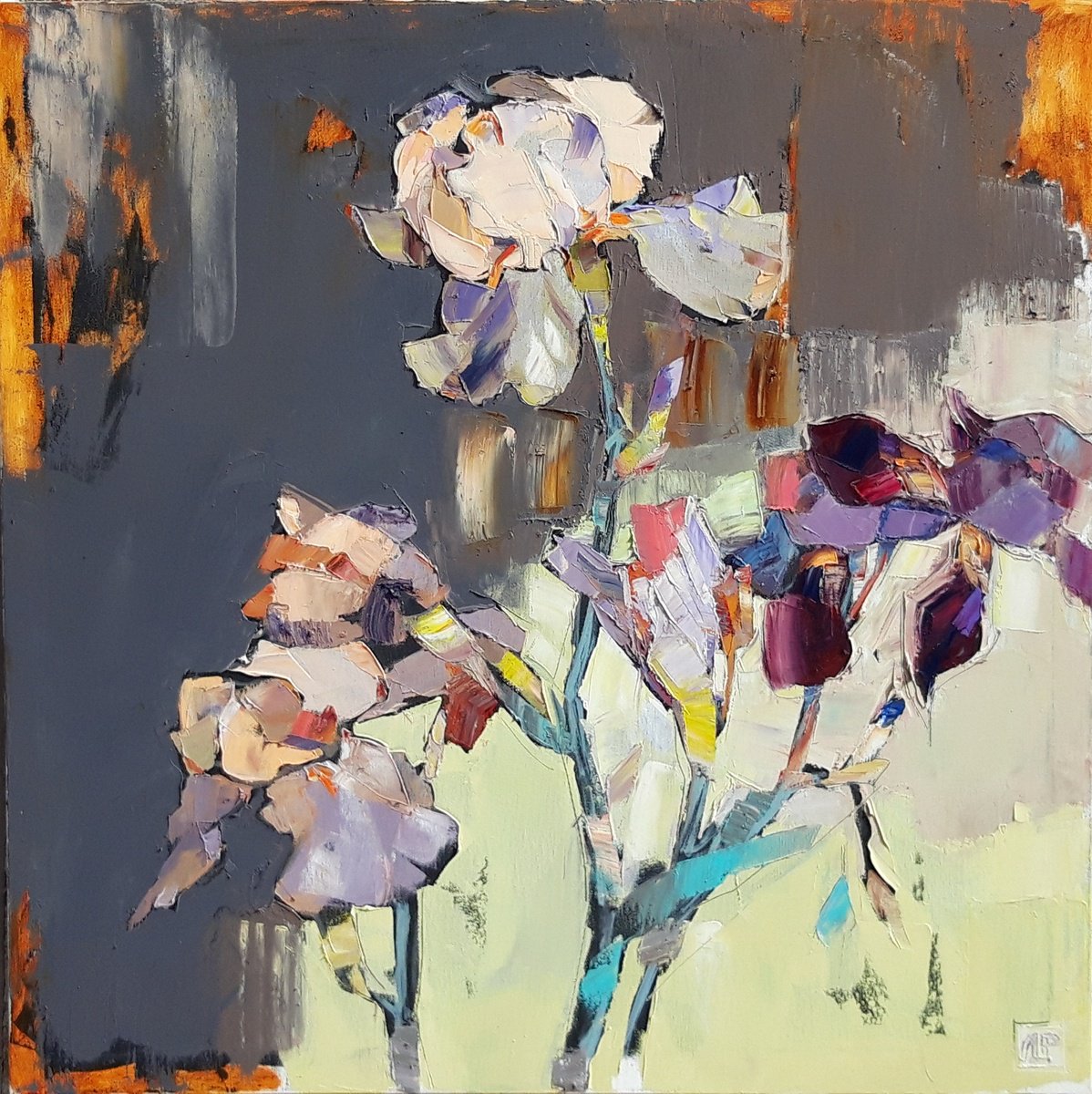 Irises By Lesya Ros, 31 X 31, Artwork For Sale On Artfinder