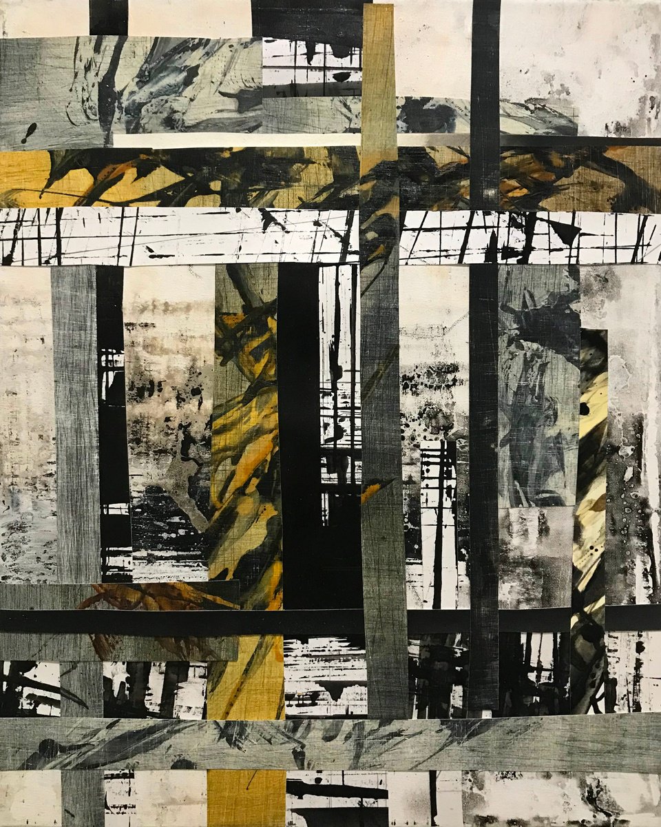 Abstract Collage By Kris Haas, 16 X 20", What If, Original Artwork