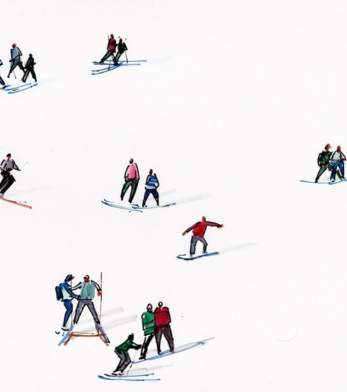 Ski slope by Bogdan Shiptenko