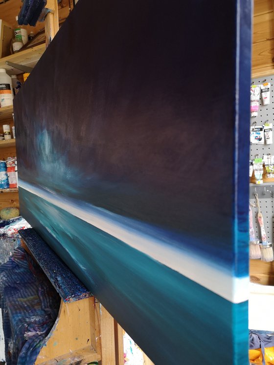 Essence of Teal - seascape, emotional, panoramic