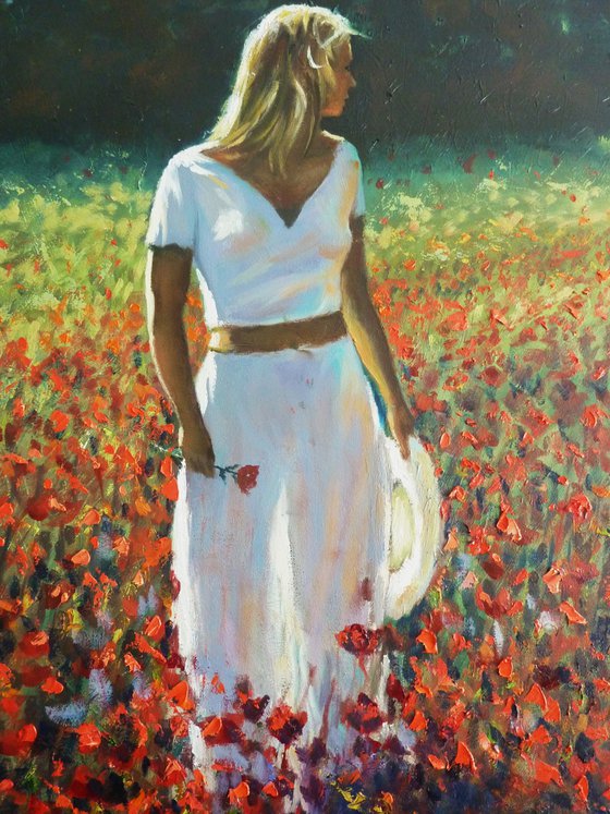 Walking through Poppies