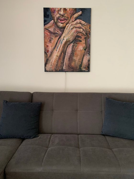 Male figure portrait