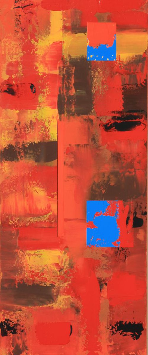 Two Blue Patterns (Sold 4/27/18) by Robert Lynn